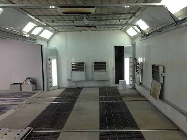 Sheet metal spray line w